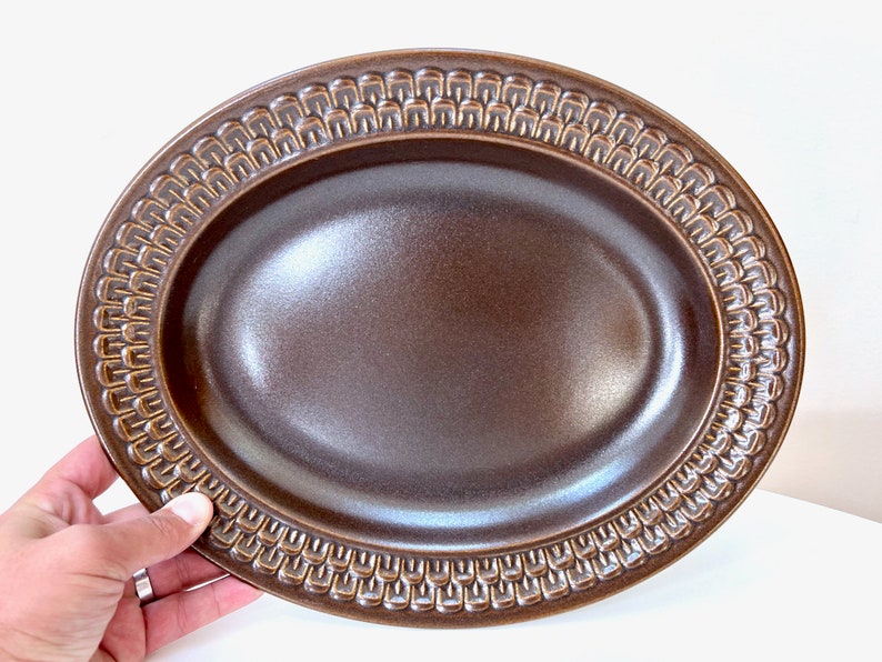 Wedgwood England 'Pennine' 13 Oval Meat Platter image 1