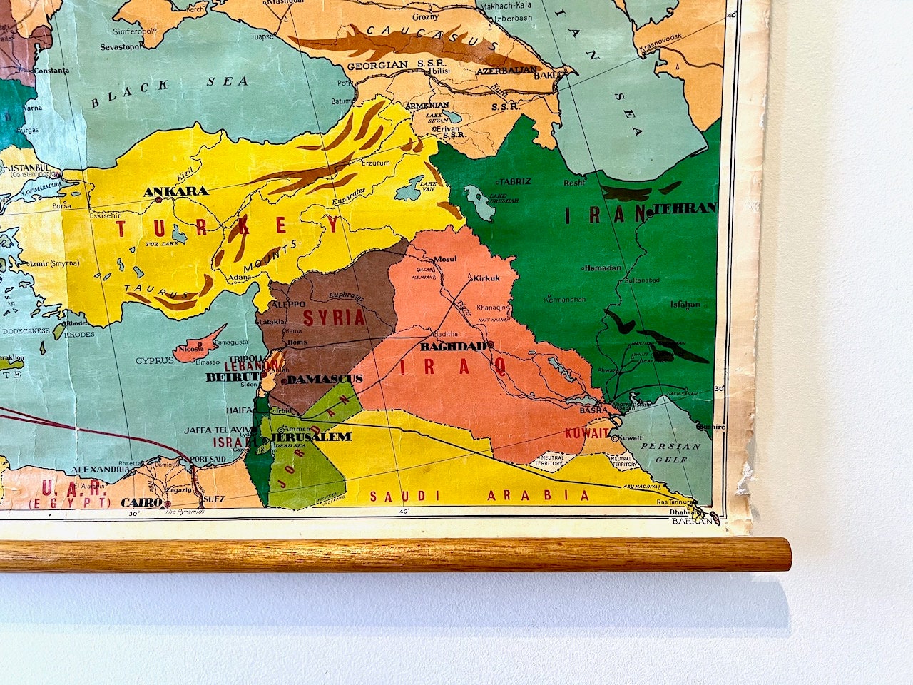 Vintage Pull Down Educational School Map Europe Map 109 Etsy 日本