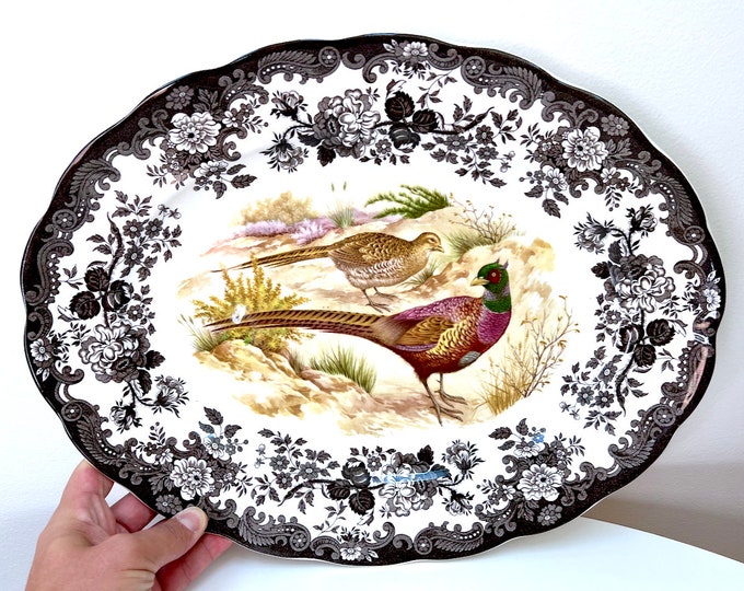 Palissy Pottery england 'game Series Birds' 16 Oval Platter Etsy