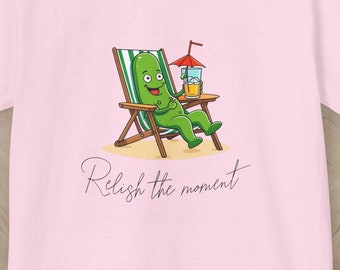 Maglietta per bambini con gioco di parole divertente sui cetriolini sottaceto: design originale con cetriolini sottaceto