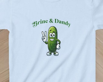 Maglietta per bambini Pickle Pun: maglietta unisex divertente, regalo originale