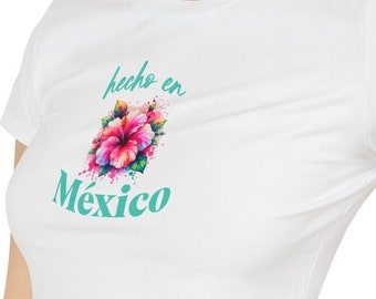 Maglietta da neonato Hecho en Mexico: top corto Y2K Latina Pride