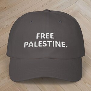 Free Palestine hat: Show your support with this &quot;Free Palestine&quot; embroidered hat! A stylish way to show support against genocide.