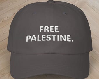 Cappello ricamato "Liberate Palestine": berretto di supporto all'attivismo