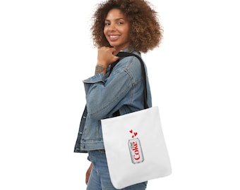 Borsa tote Light Coke: borsa della spesa in tela riutilizzabile, regalo per gli amanti delle bibite gassate