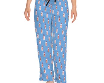 Pantalones de pijama de Coca-Cola Light: ropa de estar por casa azul claro para los amantes de los refrescos