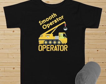 Smooth Operator Toddler Tee: Funny Monster Crane T-Shirt