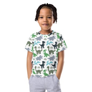 Dinosaur Print Kids Crew Neck T-shirt