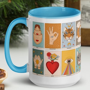Tarot-Karten-Tasse, personalisierte Tarot-Tasse, Tarot-Tasse, Okkulte Tarot-Karten-Tasse, personalisierte Tarot-Tasse, Witchy-Tasse, Witchy-Tarot-Tasse