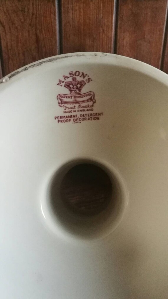 Masons Fruit Basket Pattern Ham Stand - Etsy UK