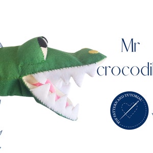 PDF pattern and tutorial for &#39;Mr. Crocodile&#39;