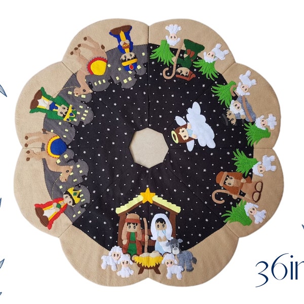 Nativity Tree Skirt Etsy