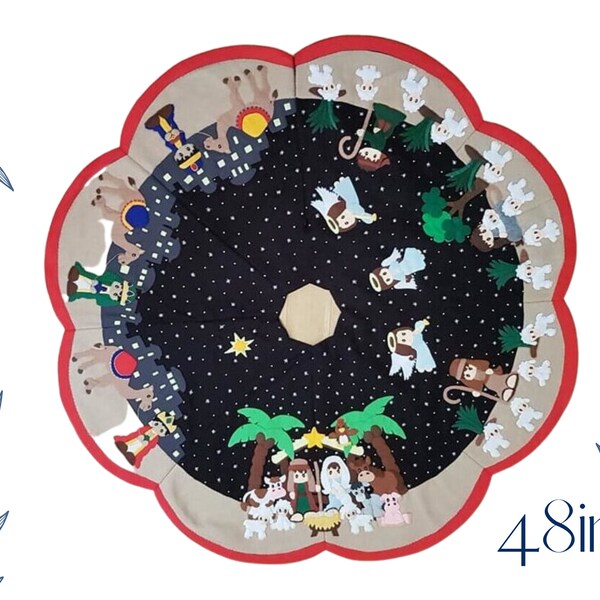 Nativity Tree Skirt Etsy