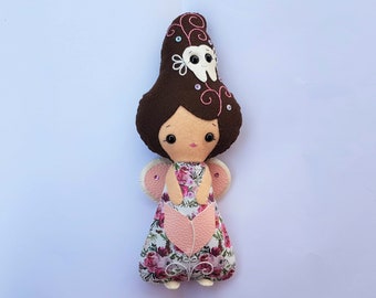 Large felt tooth fairy pillow 'deluxe'