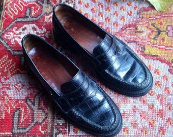 ralph lauren crocodile loafers
