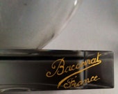 Baccarat crystal decanter snifter barware set 20s Modern Art Deco RARE antique whiskey flask bar cocktail service glassware French apéritif