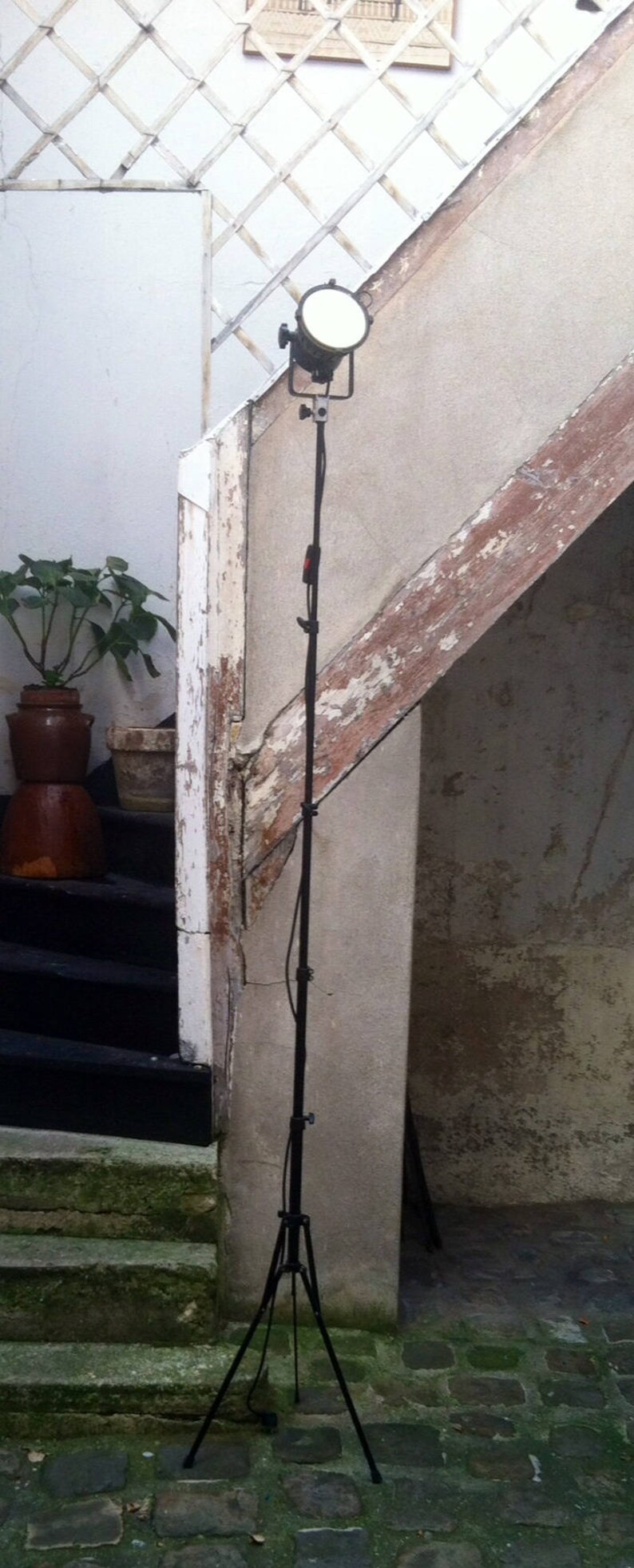 Vintage French stage lighting Boom light outdoor dinner Etsy