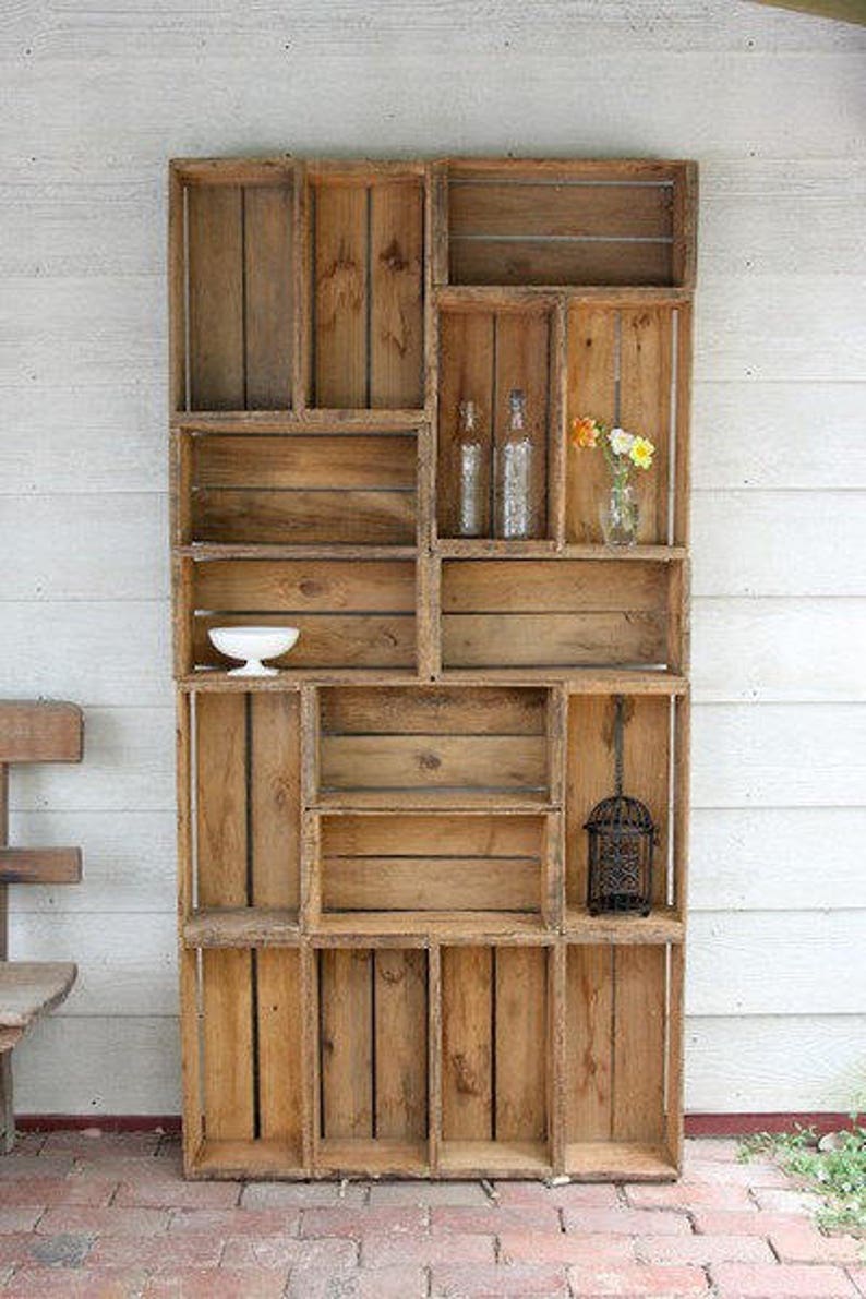 Outdoor Living Room Wood Shelf Garden Shelving Patio Furniture Image 0