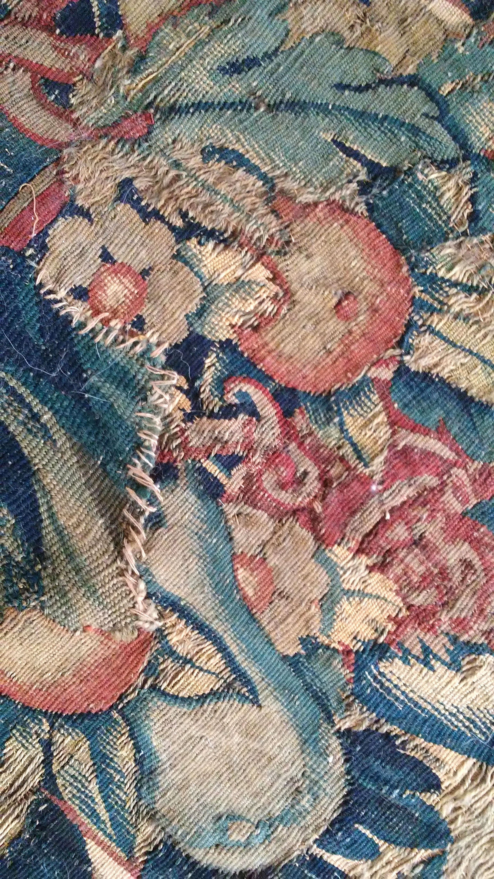 Antique Flemish Silk Tapestry Walled Garden Fiber Art Textile Etsy