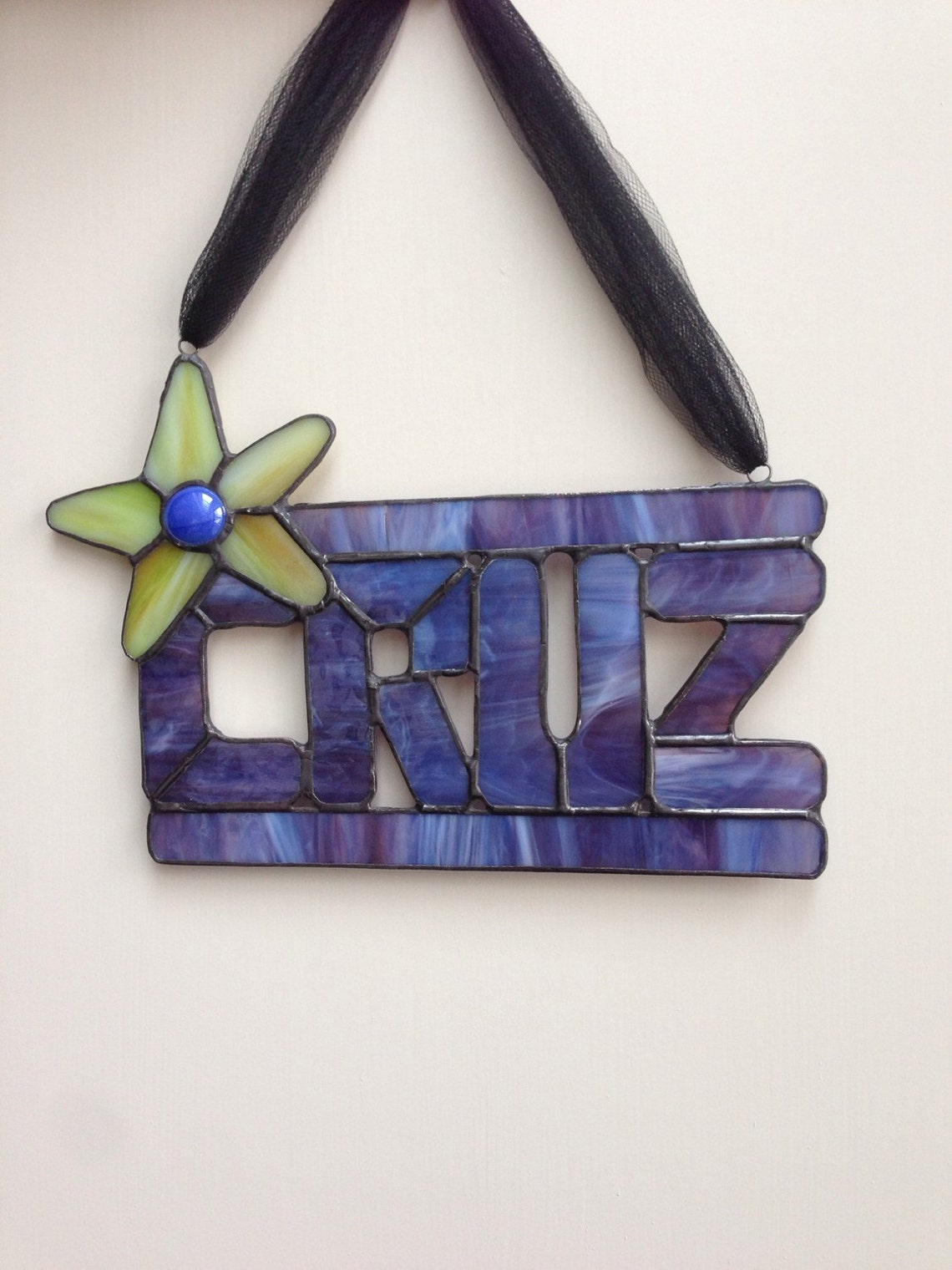 Stained Glass Name Plate Etsy