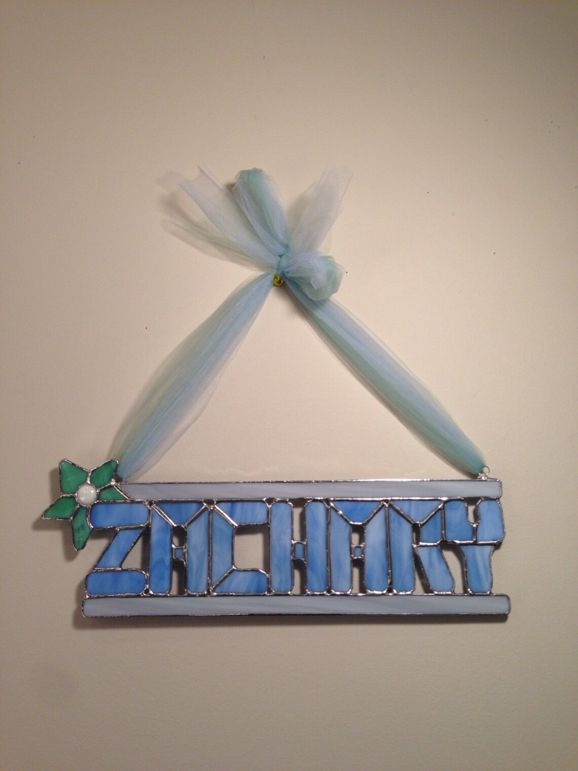 Stained Glass Name Plate Etsy