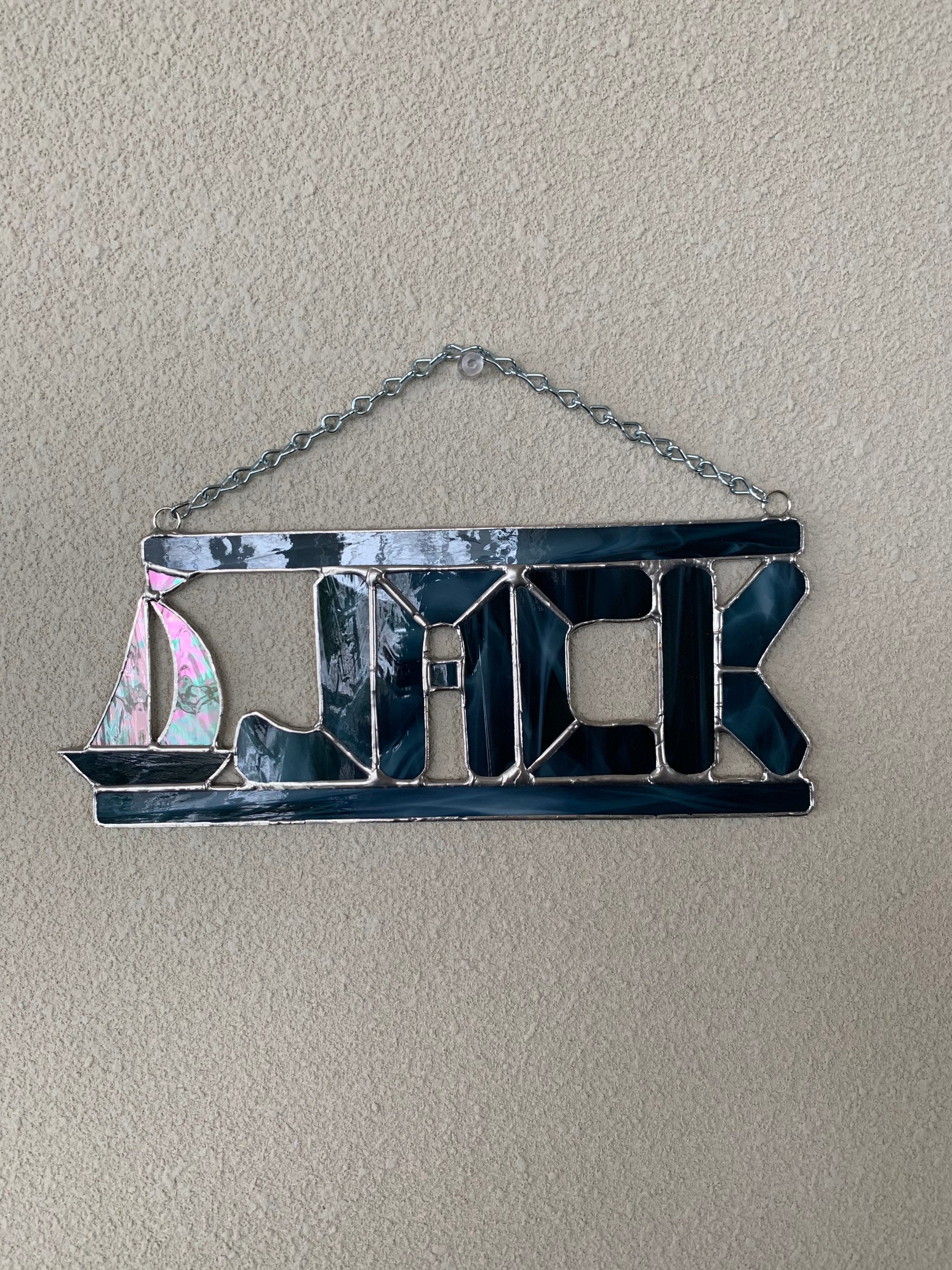Stained Glass Name Plate Etsy