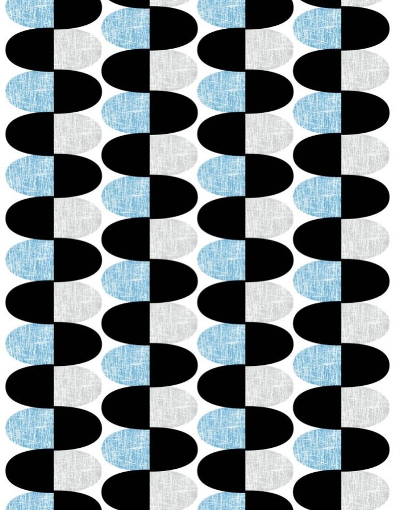 runner great GIFT curtains available napkins Tablecloth white black grey blue abstract ovals Modern Scandinavian Design pillow