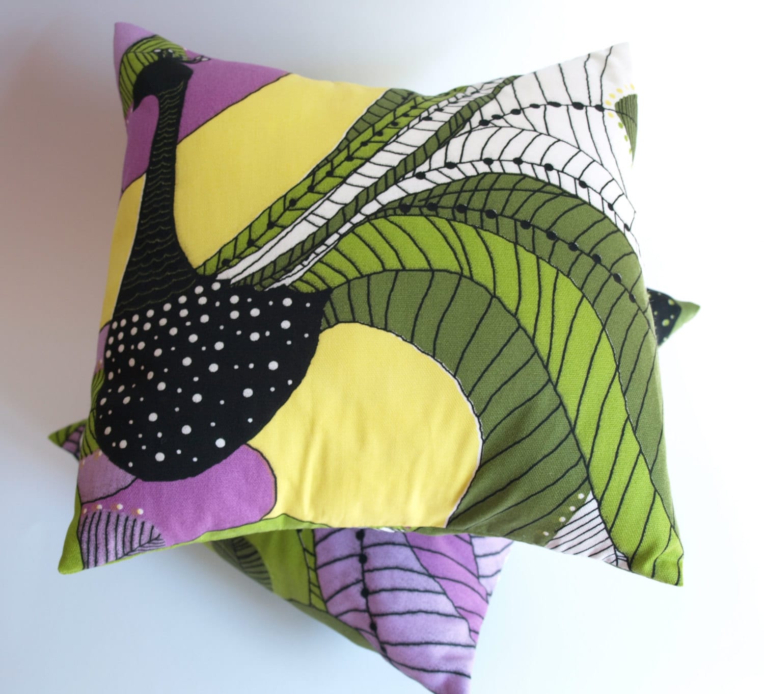 Pillowcase for Throw Pillows White With Colorful Abstract Etsy