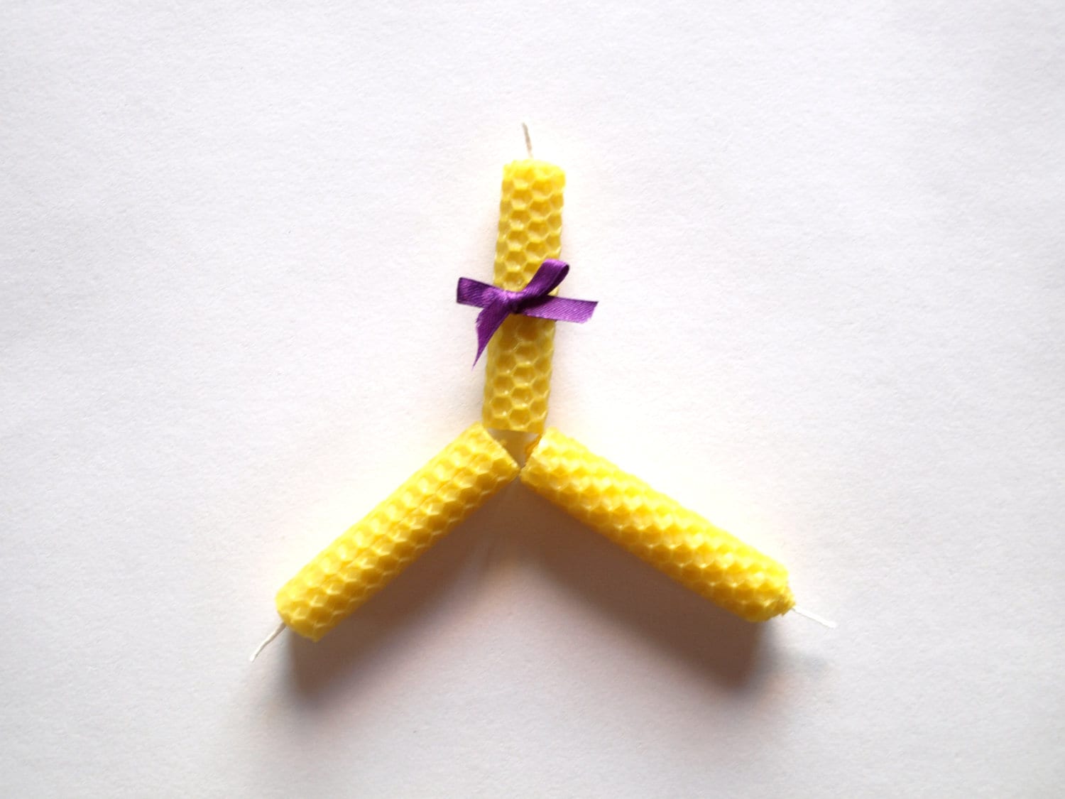 Beeswax Candles SET of 10 NATURAL Yellow Bees Wax Candles Eco Etsy