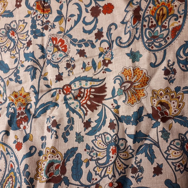 Panneau de rideau en LIN beige naturel gris bleu rouge jaune, décoration florale scandinave, rideau de café, cantonnière de cuisine, chemin de serviettes de table, cadeau idéal