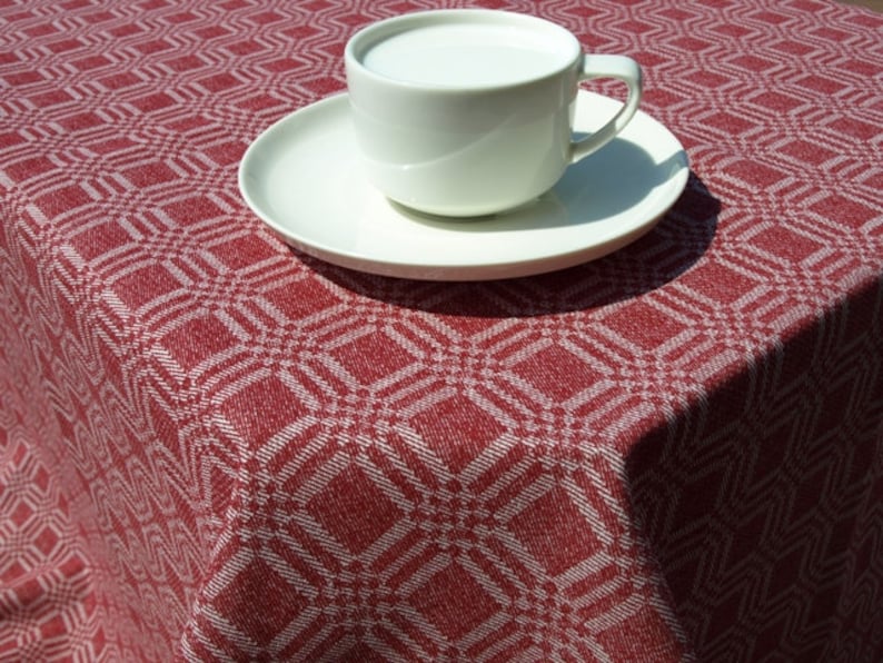 Tablecloth red white checkered 37x56 or made to order your size napkins curtains pillows available great GIFT runner