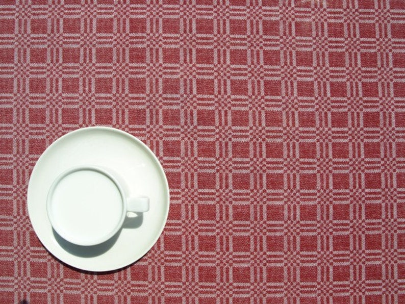 Tablecloth red white checkered 37x56 or made to order your size napkins curtains pillows available great GIFT runner