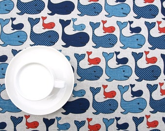 Linen tablecloth natural blue orange vales Modern decor Eco Friendly Scandinavan Design Table runner Napkins Curtains Tea towel great GIFT