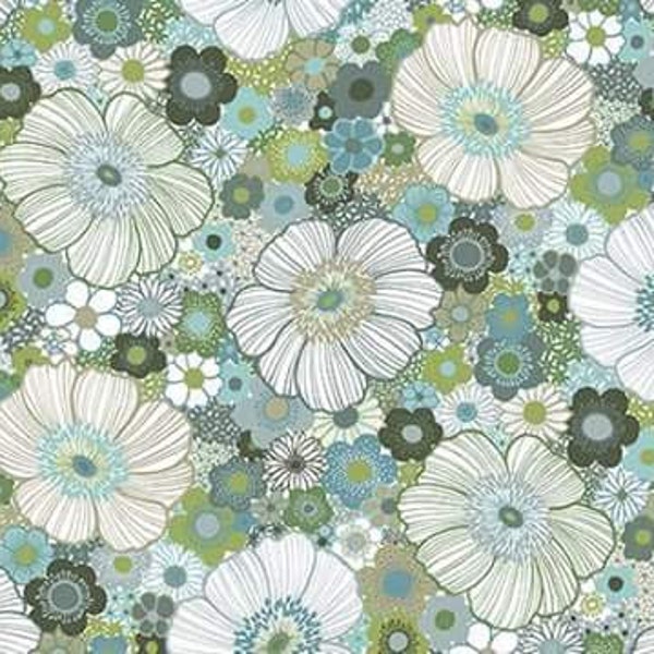 Panel de cortina blanco verde azulado musgo verde oscuro flores decoración de casa moderna cortina de café cenefa de cocina, mantelería, gran REGALO