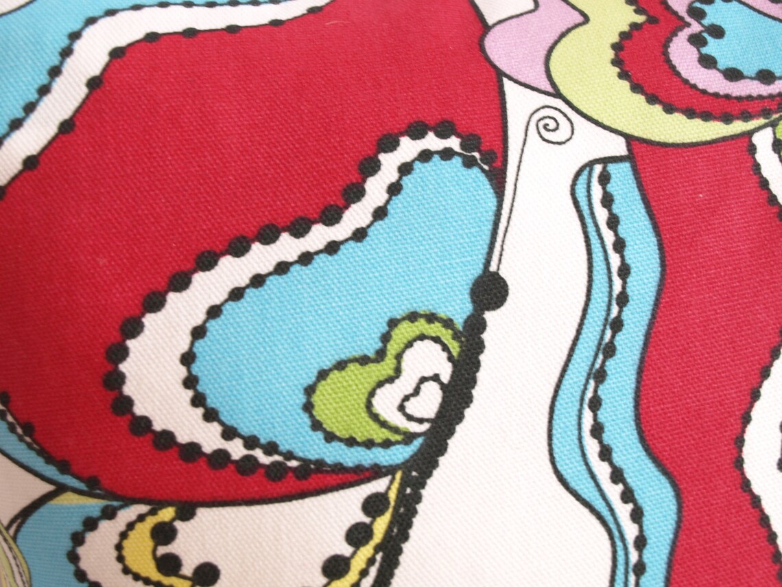 Pillow Cover White Red Green Yellow Pink Turquoise Colorful Etsy