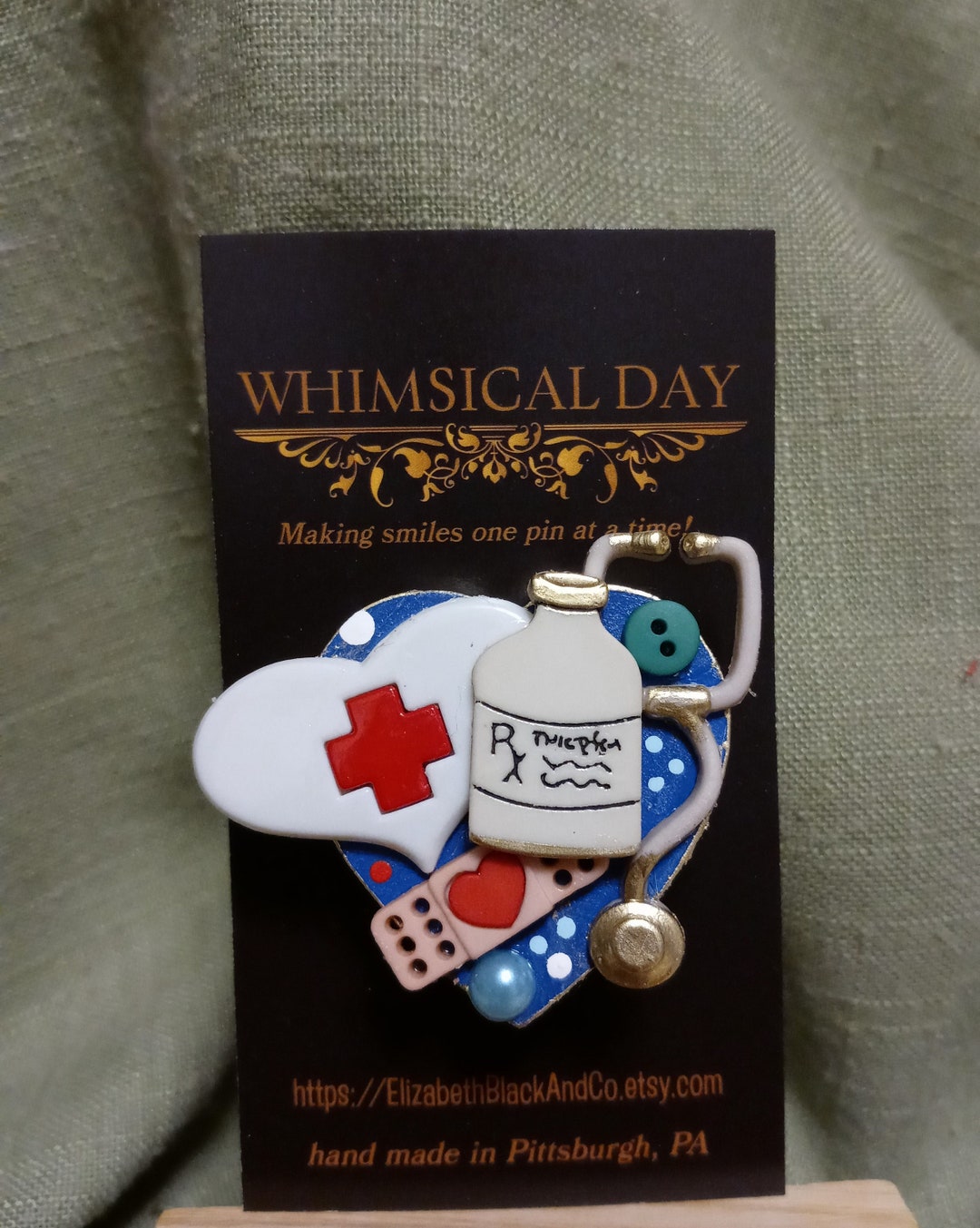 Nurses Day Pin, Nurses Day Brooch, International Nurses Month, Nurses