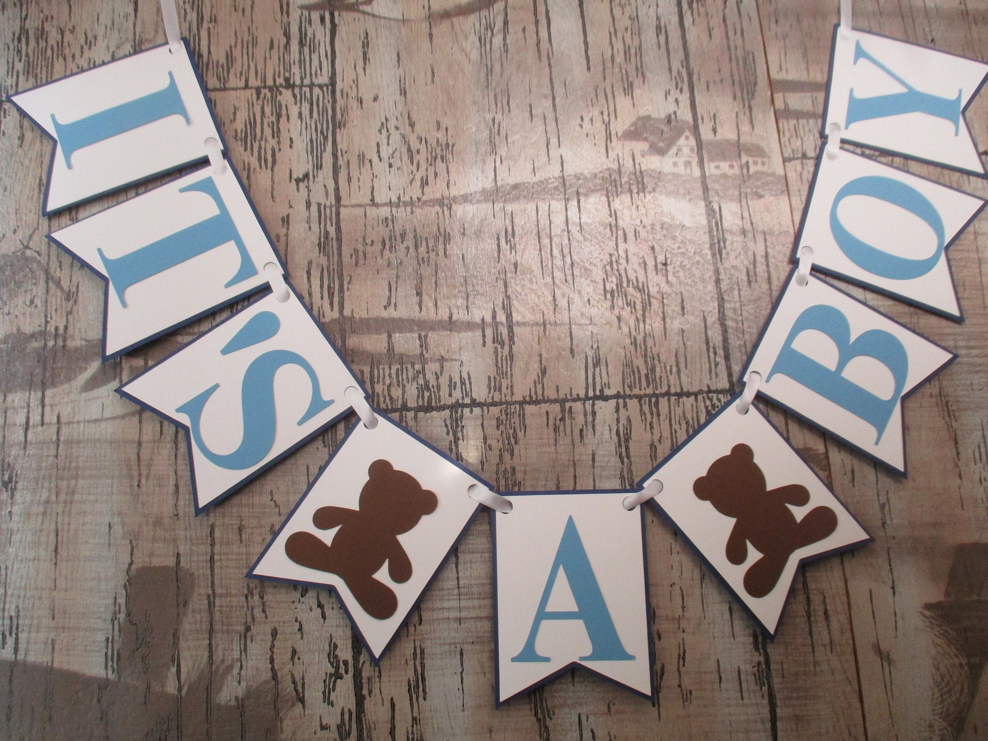 Teddy Bear Baby Shower Decorations, It's a Boy Banner, Teddy Bear ...