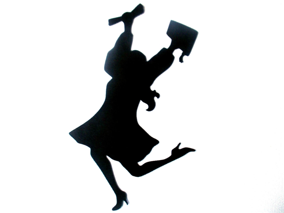 Graduation Centerpiece Cutouts High School College Girl Etsy