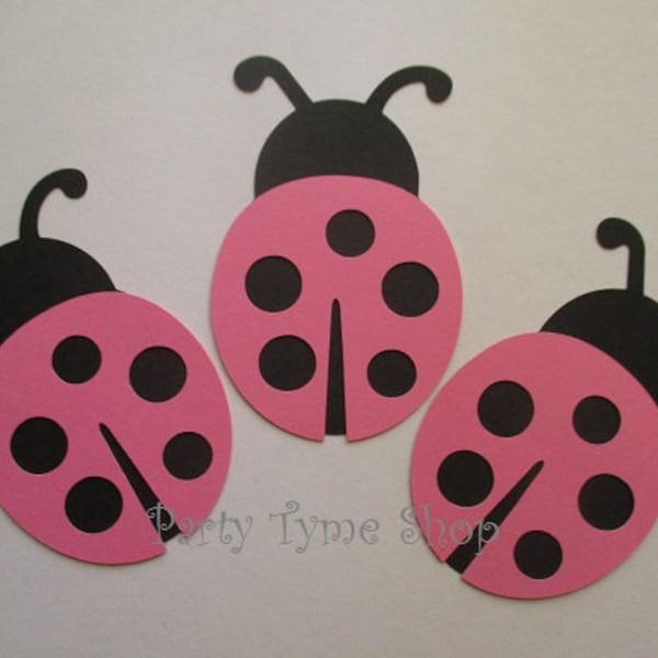 Ladybug Theme Decorations, Diecut Cutouts, for Diaper Cake, Centerpiece, Birthday Party, Baby Shower