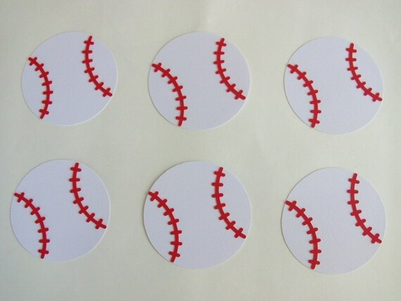 6 Baseball Sport Theme Decorations Diecut Cutouts For Etsy