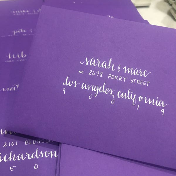 Hand Lettering Wedding Invitations - Etsy