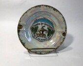Trees Of Mystery End of The Trail Souvenir Ashtray Mother Of Pearl Shrine Of The Redwood Highway