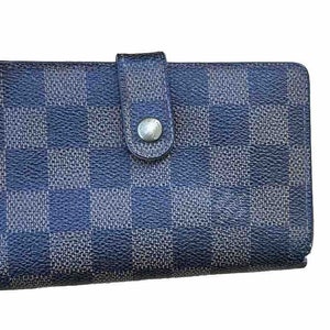 Auténtica billetera Louis Vuitton Damier Ebene Bifold Snap Porte Monnaie Billets