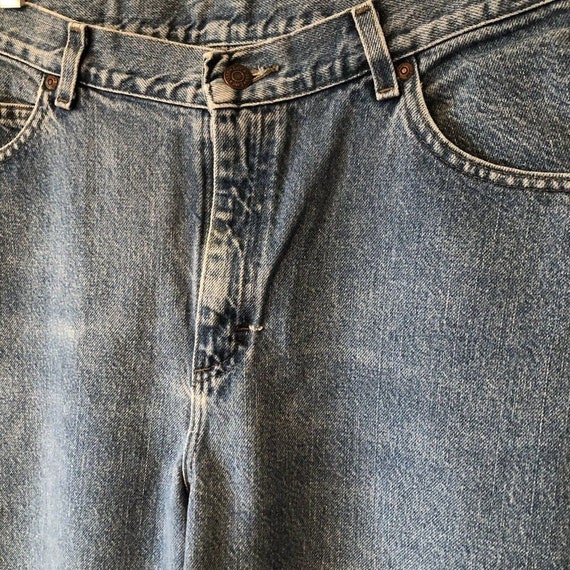 Vintage Mom Jeans Lee High Waist Blue Denim Taper… - image 8