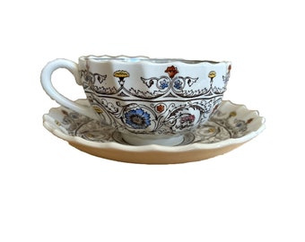 Copeland Spode Florence Tea Cup and Saucer Flowers English Mothers Day Tea