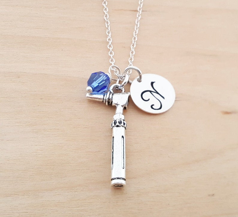 Otoscope Charm Necklace ENT Gift Birthstone Necklace Etsy