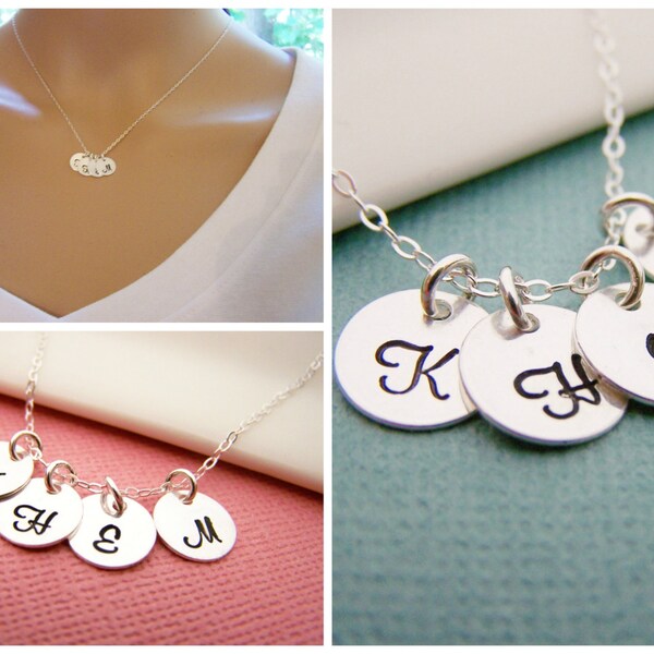 Girls Initial Necklace Etsy