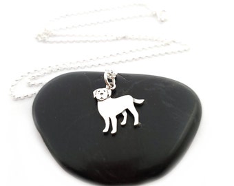 Labrador Retriever Dog Necklace - Sterling Silver Jewelry - Gift for Dog Lovers