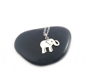 Elephant Necklace - Sterling Silver Jewelry - Gift for Her