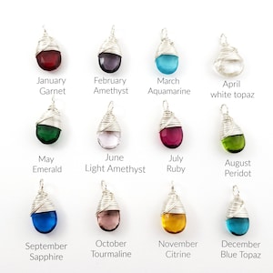 Add a Hand Wire Wrapped Hydro Quartz Briolette Pendant Charm Dangle - Sterling Silver or 14k Gold Filled